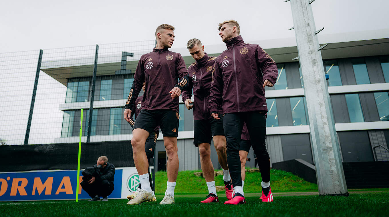 Joshua Kimmich, Nico Schlotterbeck, Timo Werner © Philipp Reinhard