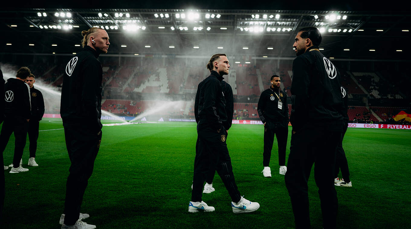 Marius Wolf, David Raum und Emre Can (v.l.n.r.) © DFB / Philipp Reinhard