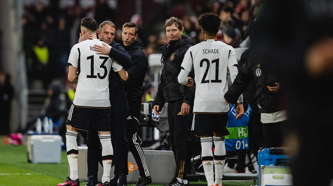 Debüt: Mergim Berisha und Kevin Schade © DFB/GES-Sportfoto