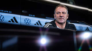 Hansi Flick: “Belgium are a good opponent to measure ourselves against.” © DFB/GES-Sportfoto