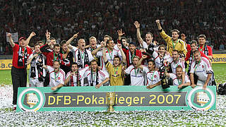 Überraschung im DFB-Pokalfinale 2007: Nürnberg bezwingt Meister VfB Stuttgart © imago