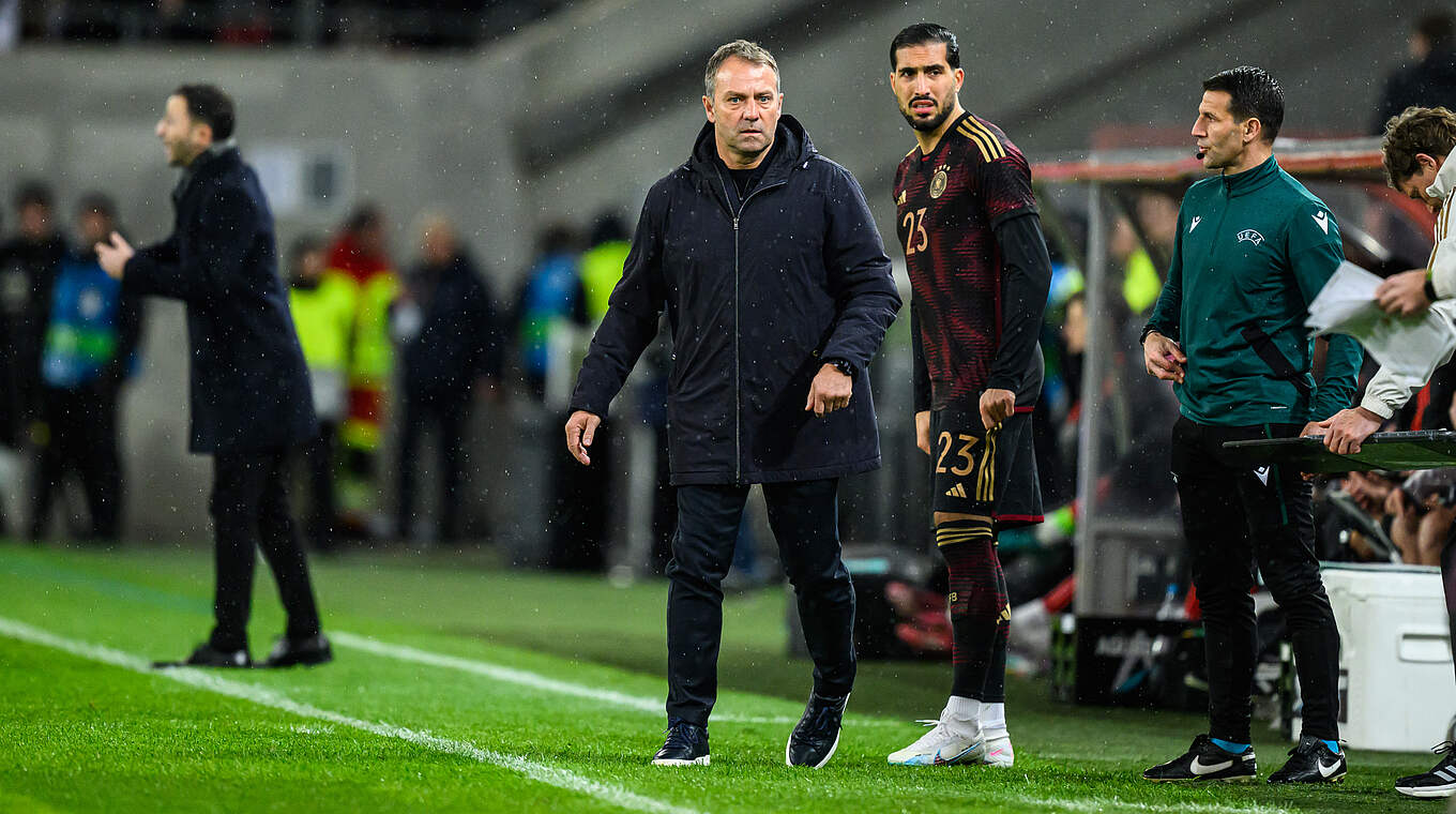 Hansi Flick (l.): "Emre Can war der aggressive Leader, den wir gebraucht haben" © DFB/GES-Sportfoto