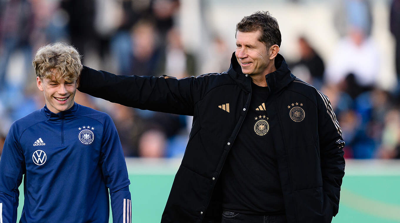 U 19-Trainer Streichsbier: "Die Jungs müssen hart an sich arbeiten und lernen" © DFB/GES-Sportfoto