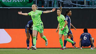 Führt Wolfsburg ins Halbfinale gegen den FC Arsenal: Alexandra Popp © AFP/Getty Images