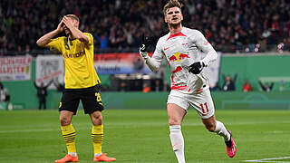 Timo Werner put Leipzig ahead after 22 minutes © Getty Images