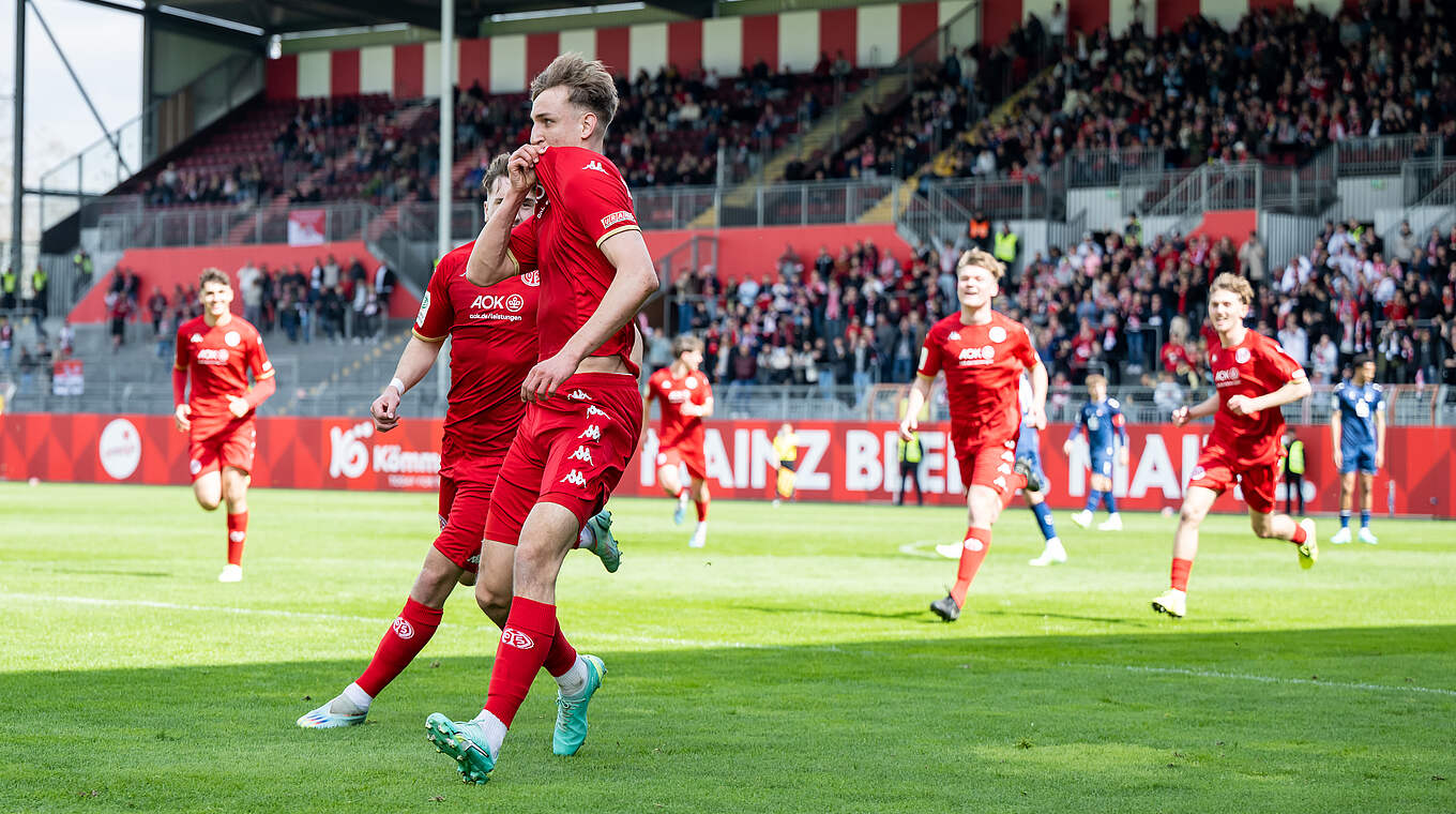 Erzielte den Siegtreffer für Mainz: Nelson Weiper © Alexander Scheuber / Getty Images / DFB