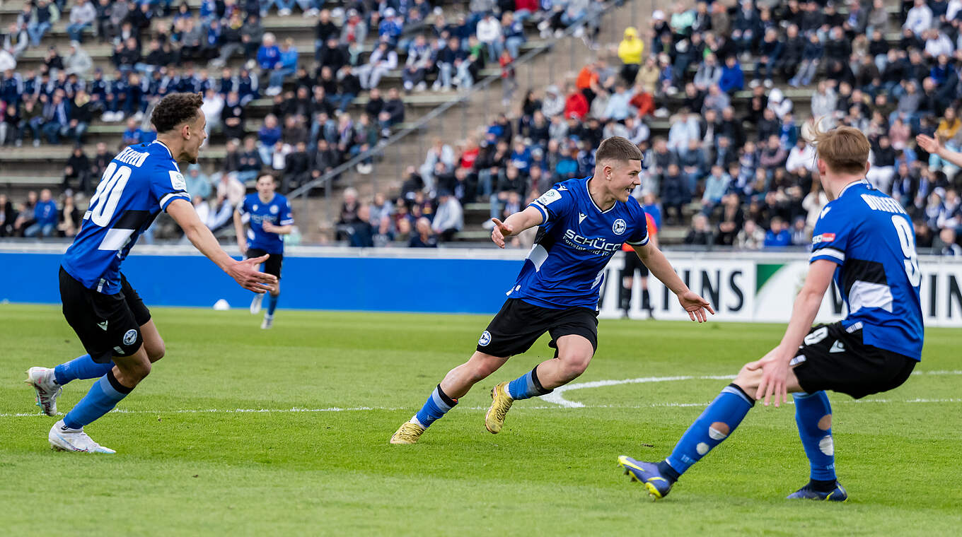 Hinspiel gedreht: Bielefeld bezwingt Schalke und zieht ins Finale ein © GettyImages