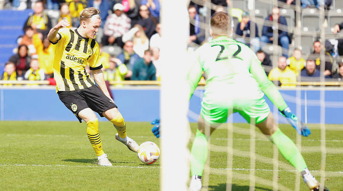 BVB-Torjäger Julian Rijkhoff: "Wir müssen weiter fokussiert sein und bei uns bleiben" © 2023 Getty Images