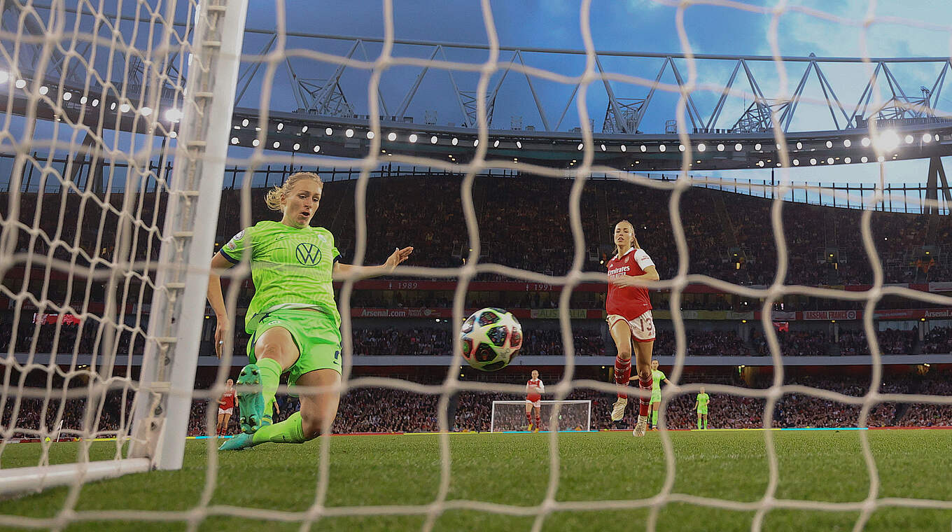 Matchwinnerin in London: Pauline Bremer schießt das Siegtor gegen Arsenal © Getty Images