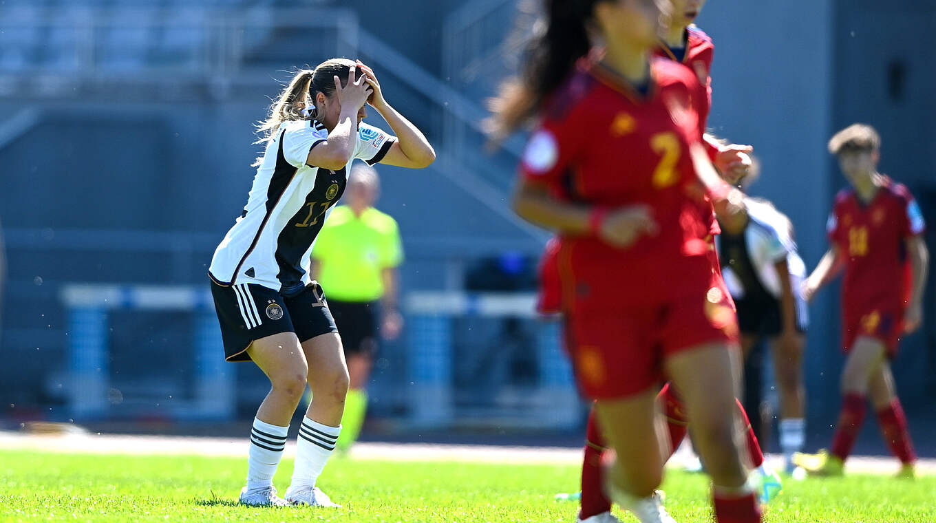 Enttäuschung beim DFB-Team: Die U 17 verliert 2:0 gegen Spanien © Sam Barnes - Sportsfile/UEFA via Getty Images