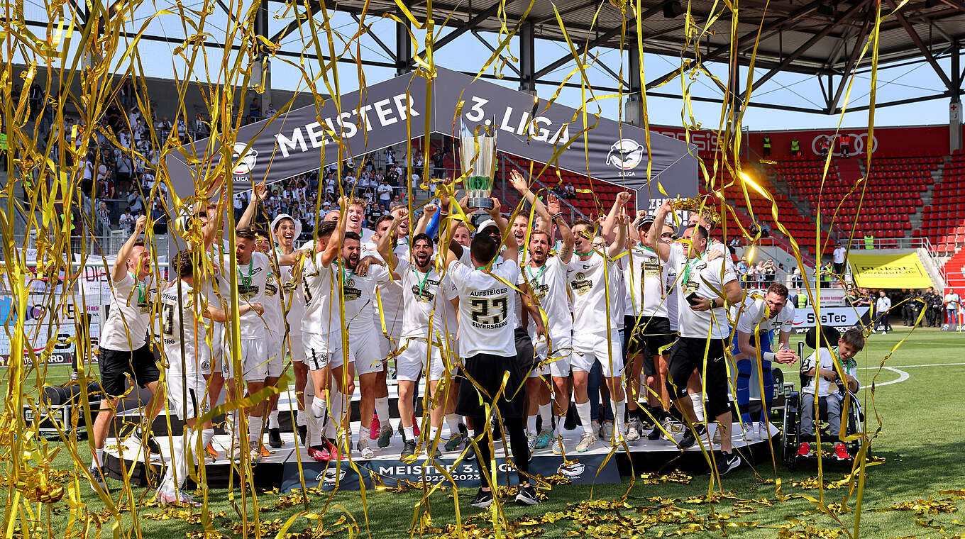 Meister der 3. Liga: Die SV Elversberg © 2023 Getty Images