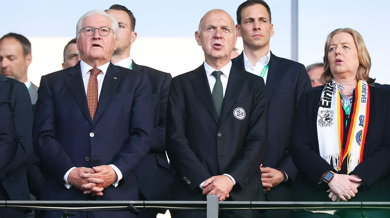 Bundespräsident Frank-Walter Steinmeier, DFB-Präsident Bernd Neuendorf © Getty Images