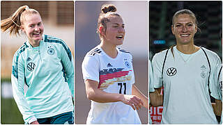 Janina Minge, Carlotta Wamser, Melissa Kössler will be involved in World Cup preparations. © 