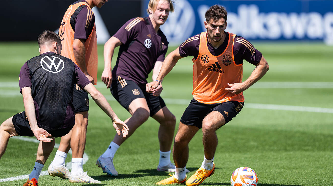 Florian Wirtz, Joshua Kimmich, Julian Brandt und Leon Goretzka (v.l.n.r.) © GES/DFB