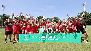 Erstmals Deutscher Meister: Bayer Leverkusen gewinnt das Endspiel gegen die SpVg Aurich © Getty Images
