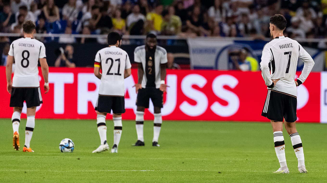 Enttäuschung pur nach erneuter Niederlage: DFB-Team verpasst vierten Saisonerfolg © DFB/GES-Sportfoto