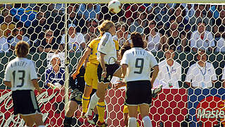 Golden Goal zum ersten WM-Titel: Nia Künzer steigt am höchsten und trifft © Getty Images
