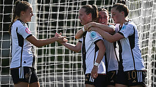 Startet mit einem 6:0 in die Europameisterschaft in Belgien: die U 19-Frauen © Harry Murphy - Sportsfile/UEFA via Getty Images