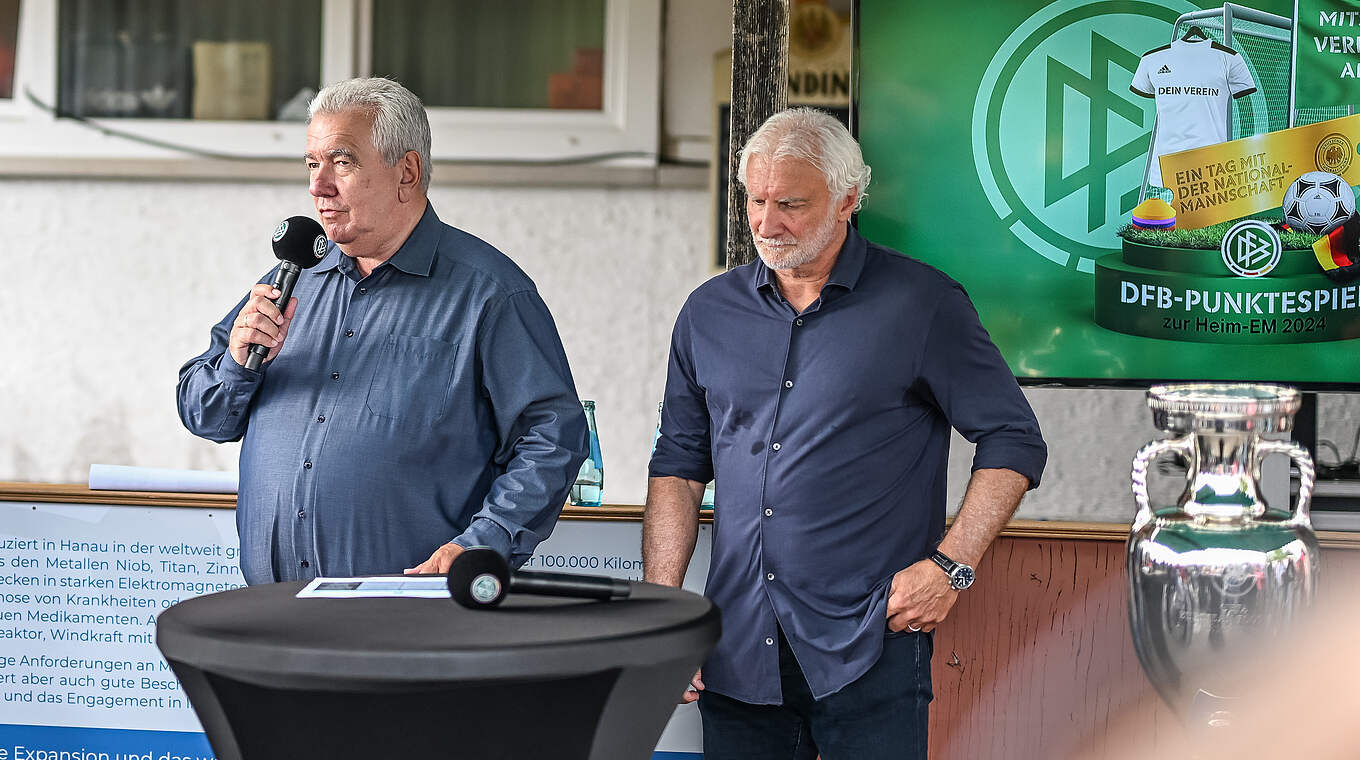 Peter Frymuth (l.) und Rudi Völler © Christian Kaspar-Bartke/Getty Images for DFB