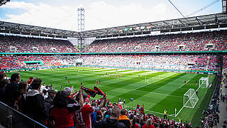 Zuschauerrekord im Pokalfinale 2023: Genau 44.808 Fans zu Gast im Kölner Stadion © Yuliia Perekopaiko/DFB