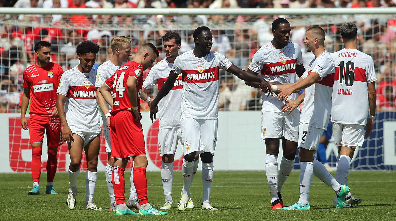 Stuttgart cruise into the second round with a 4-0 win over Balingen. © imago