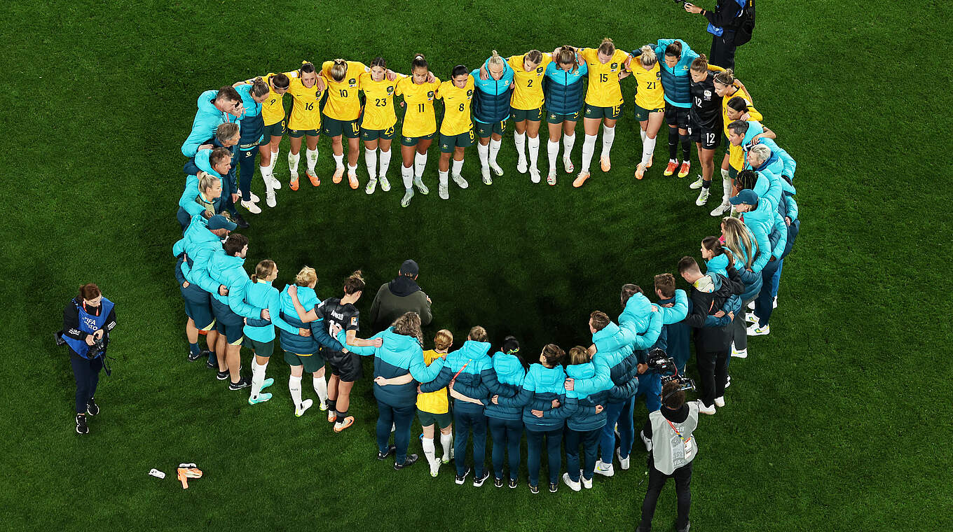 Gelungener WM-Start: Co-Gastgeber Australien feiert den Auftaktsieg gegen Irland © Robert Cianflone/Getty Images