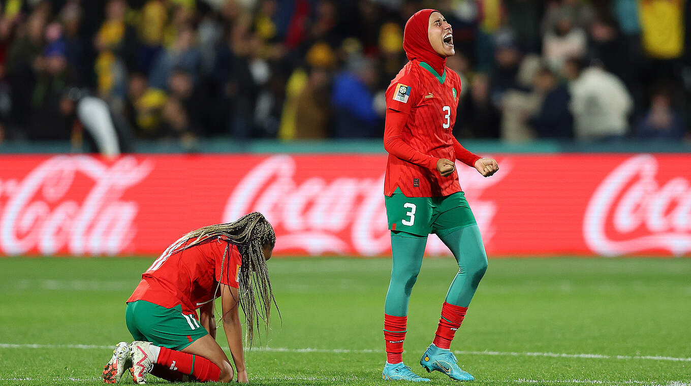 Marokko schreibt WM-Geschichte: Erstes Tor, erster Sieg, erste Spielerin mit Kopftuch © Paul Kane/Getty Images