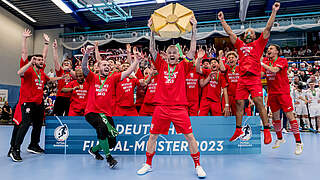 Auf Mission Titelverteidigung: der Deutsche Futsal-Meister Jahn Regensburg © DFB/Getty Images
