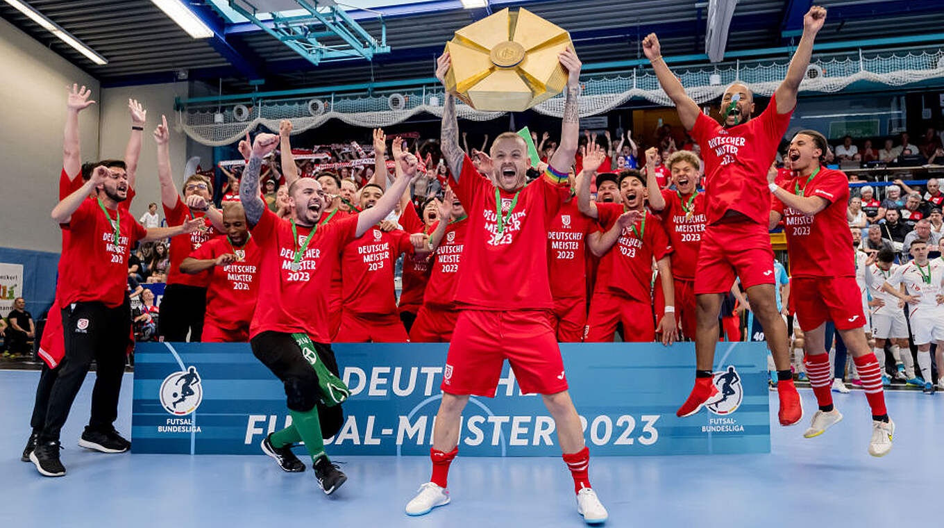 Auf Mission Titelverteidigung: der Deutsche Futsal-Meister Jahn Regensburg © DFB/Getty Images