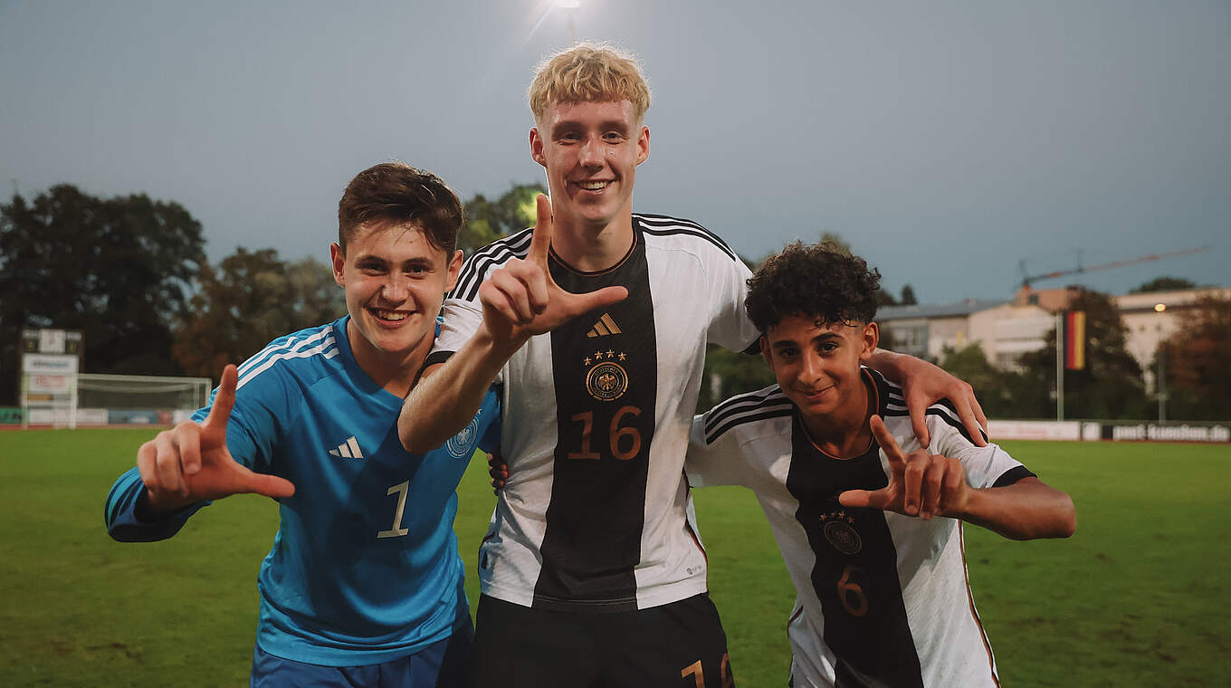 Marcello Trippel, Mattis Fleer und Max Knoll (v.l.) © 2023 Getty Images