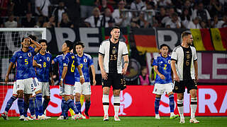 Enttäuschte Gesichter: Deutschland verliert deutlich gegen Japan © GES