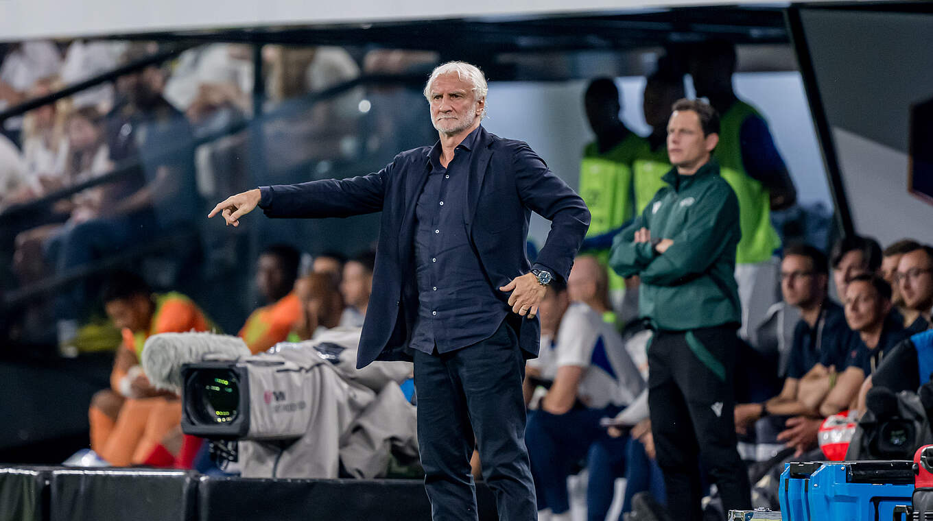 Rudi Völler: "Vor allem in der zweiten Hälfte haben wir wunderbar gefightet" © DFB/GES-Sportfoto