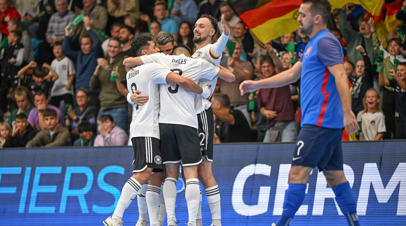 Steht nach vier Spielen in der Eliterunde bei drei Punkten: die Futsal-Nationalmannschaft © DFB/ Getty Images