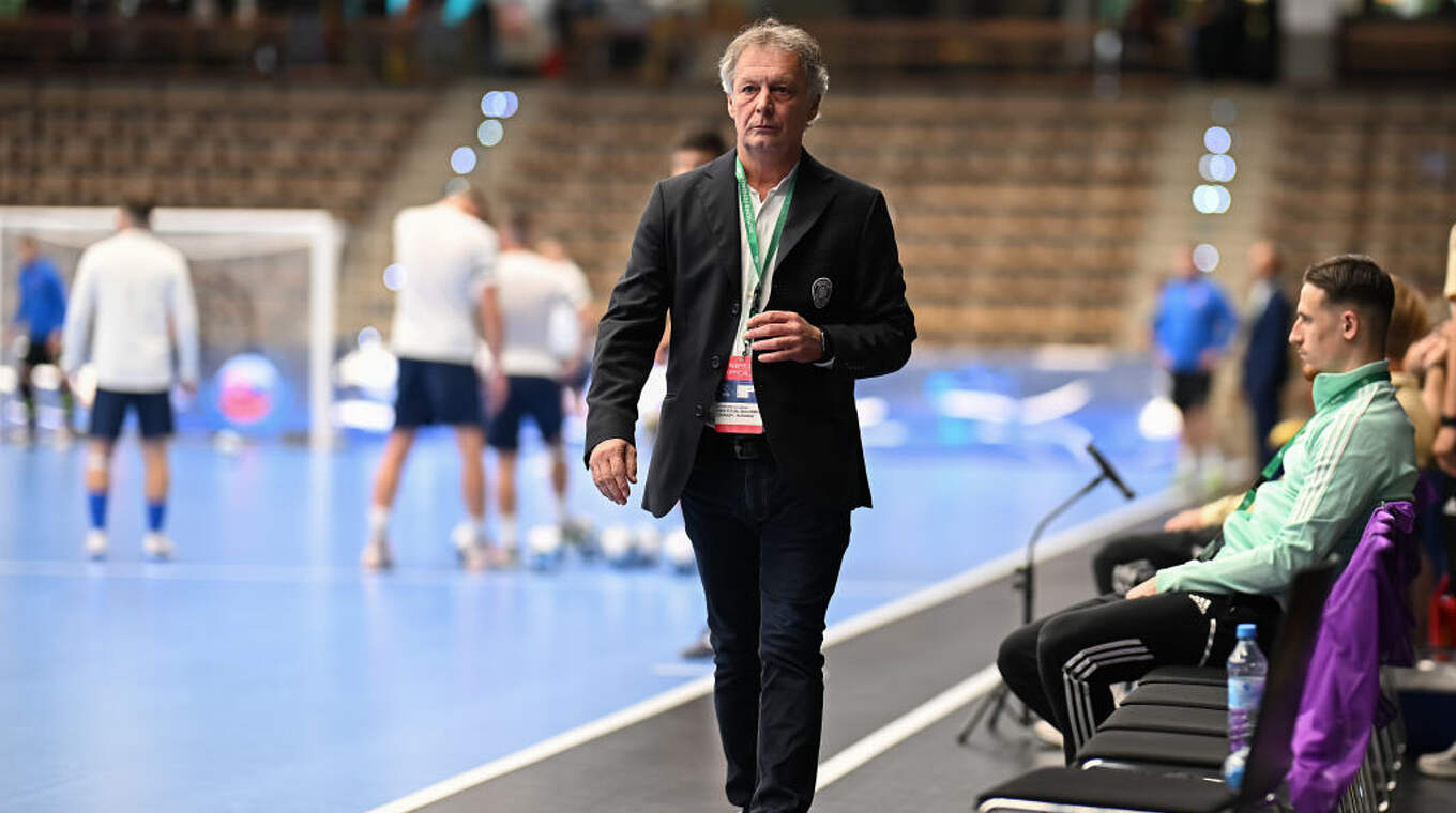 Marcel Loosveld: "Haben ein weiteres Stück deutsche Futsal-Geschichte geschrieben." © DFB/ Getty Images