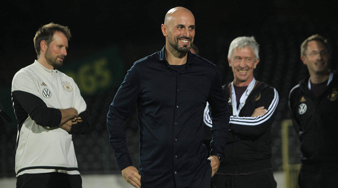 Zufrieden: DFB-Trainer Antonio Di Salvo © imago