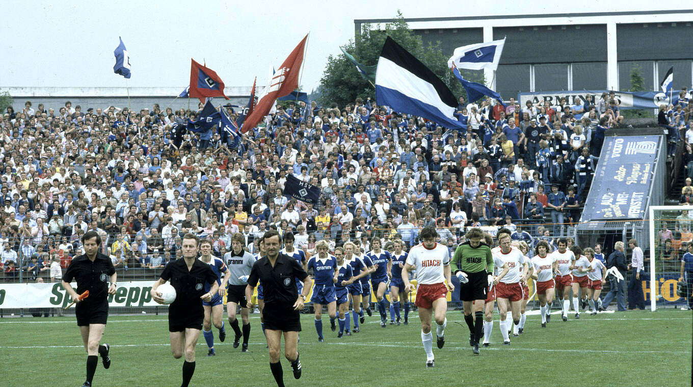 Tatort Bielefelder Alm: Der HSV sichert sich 1979 die Meisterschaft © imago