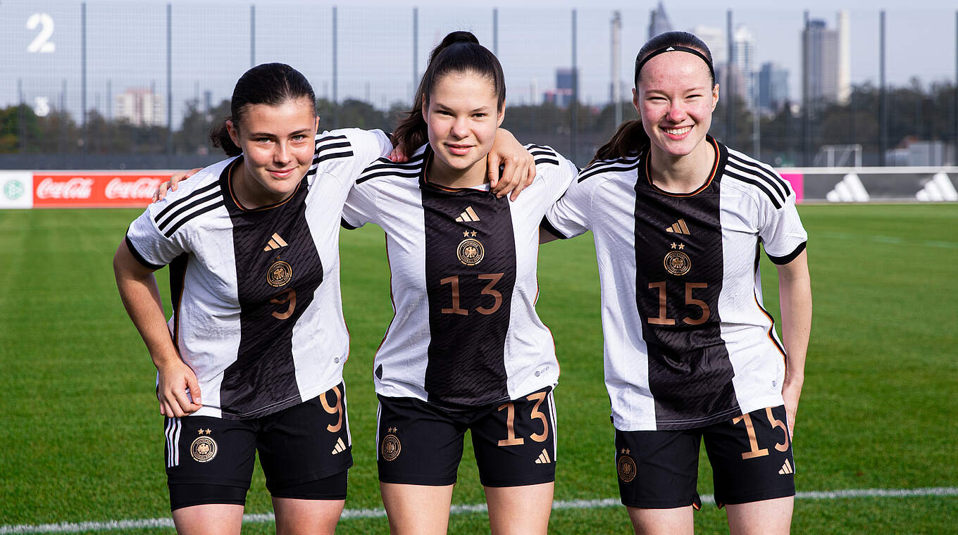 Zweiter Erfolg: Die U 16-Juniorinnen siegten auch im zweiten Spiel gegen Dänemark © Yuliia Perekopaiko/DFB