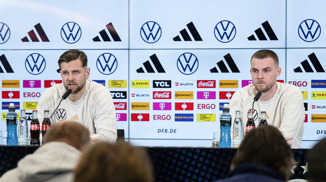 Füllkrug (l.) and Ducksch: "We formed an extremely strong connection" © DFB/GES-Sportfoto