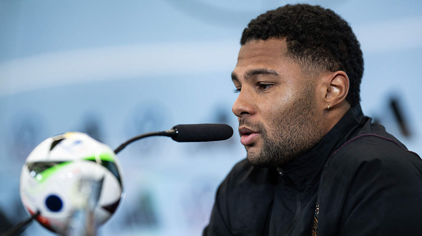 Gnabry: "and I’ll keep trying to give my best and to draw on my past form." © GES