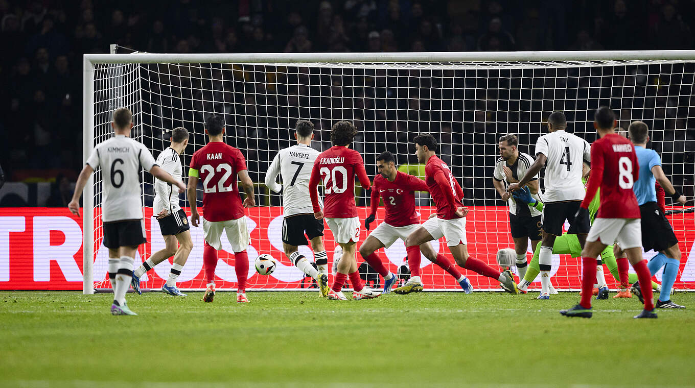 Kai Havertz gives Germany an early lead. © GES Sportfoto