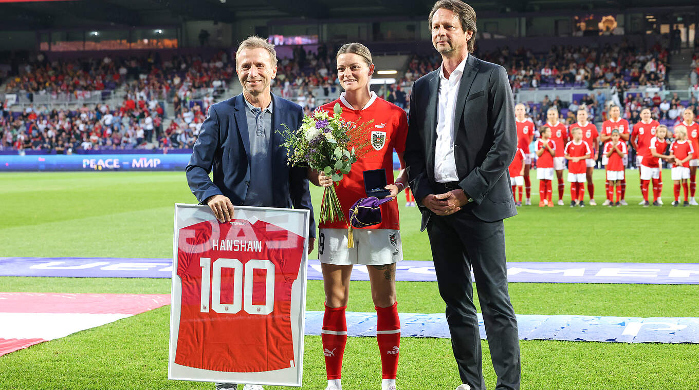 Hanshaw (M.) über ihre 100 Länderspiele für Österreich: "Macht mich einfach nur stolz" © Imago Images