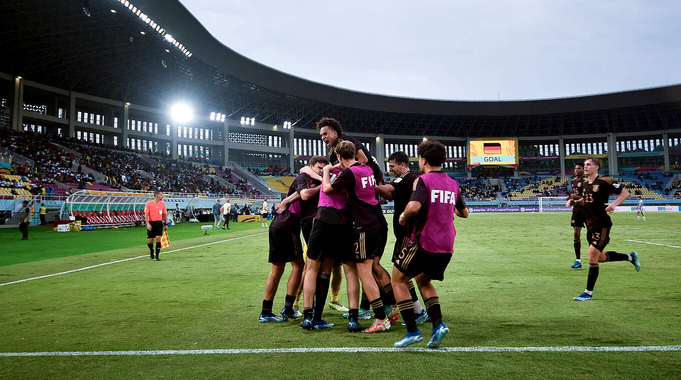 Greift nach Gold: Die deutsche U 17-Auswahl trifft im WM-Finale 2023 auf Frankreich © IMAGO