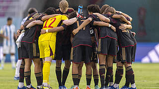 Einschwören aufs WM-Finale gegen Frankreich: die deutsche U 17-Nationalmannschaft © Imago