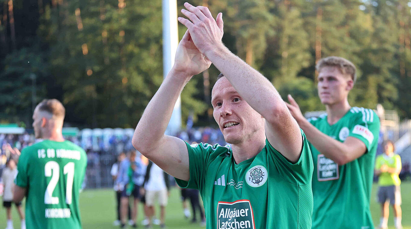 FCH-Angreifer Markus Mendler (l.): "Erfolge im DFB-Pokal sind ein schöner Bonus" © IMAGO/Fussball-News Saarland