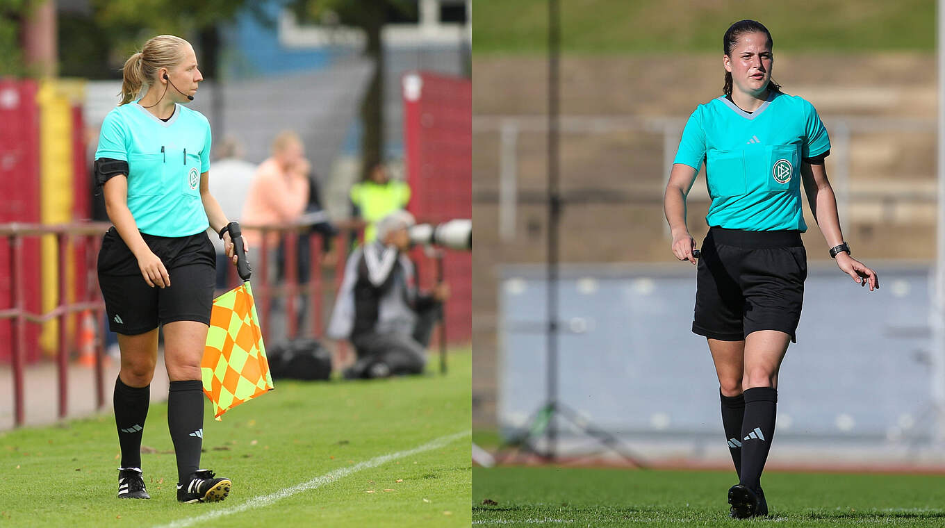 Neu auf der FIFA-Liste: Jasmin Matysiak und Anne Uersfeld (v.l.) © imago/Collage DFB