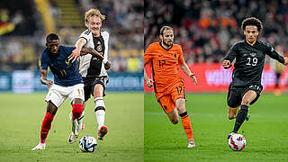 Duelle zum Jahresauftakt: In Lyon gegen Frankreich, in Frankfurt gegen Oranje © GES Sportfoto Collage DFB