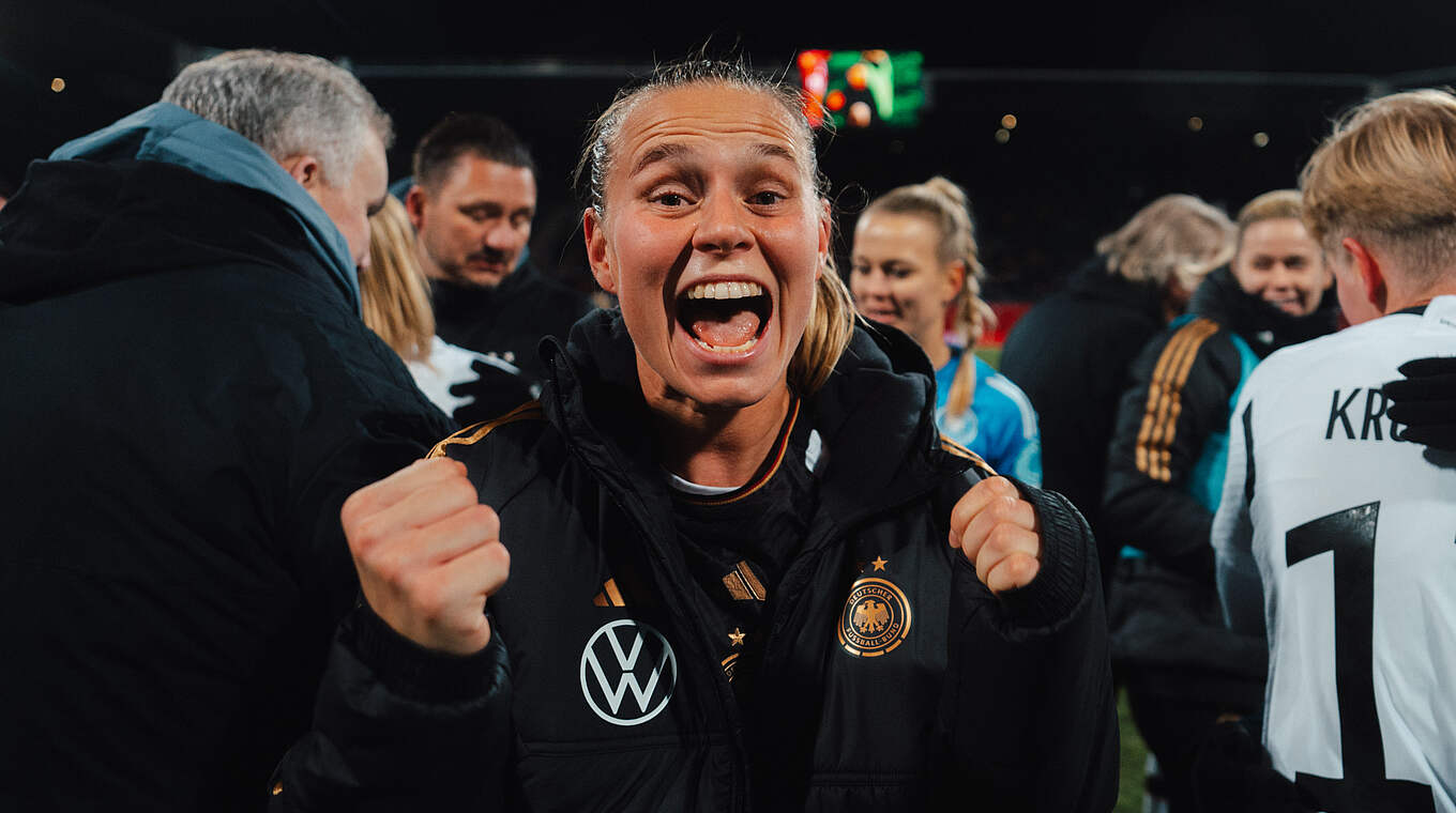 Klara Bühl: "Ich empfinde es als großartige Wertschätzung der Fans" © Sofieke van Bilsen/DFB