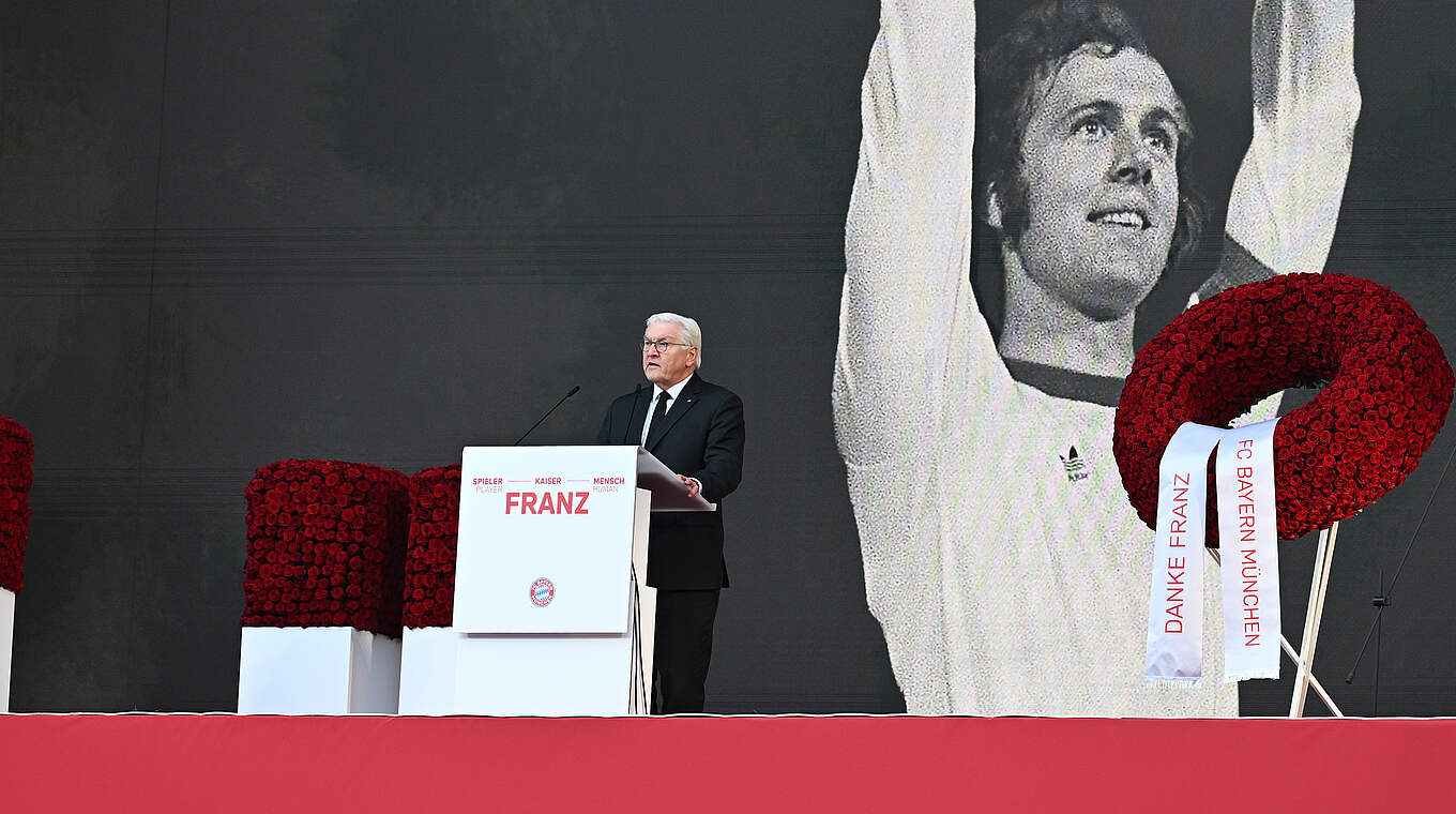 Steinmeier: "Auf der ganzen Welt haben die Menschen Beckenbauer bewundert" © Getty Images