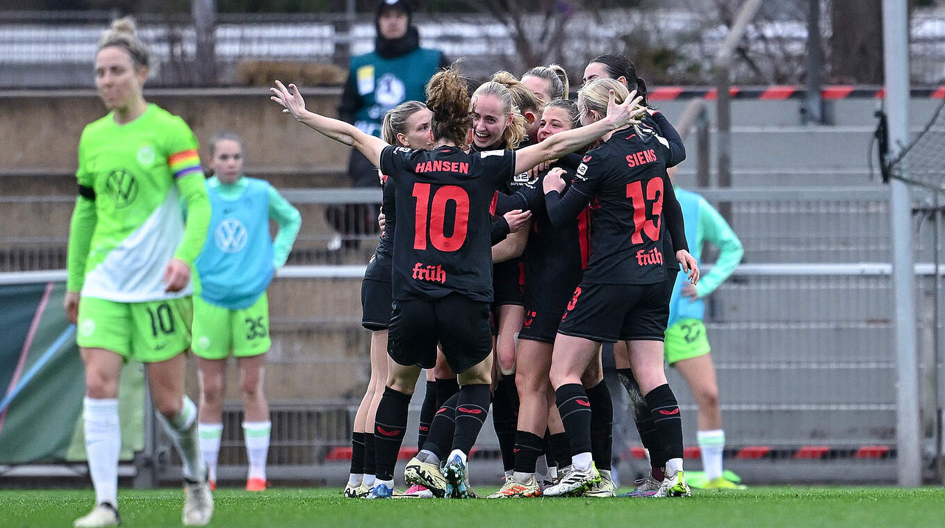 Leverkusen - Wolfsburg: Jubel über den Ausgleichstreffer © Getty Images