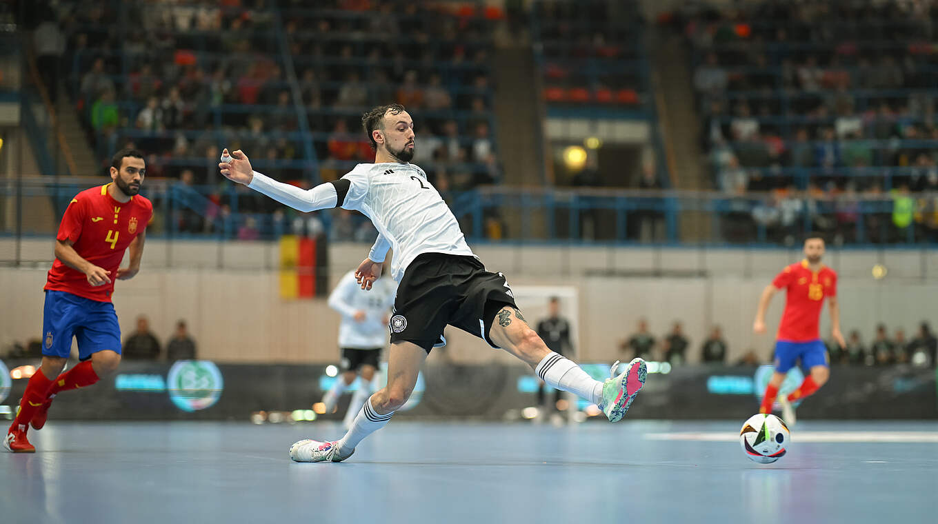 Christopher Wittig erzielt die Führung für das deutsche Team © Getty Images